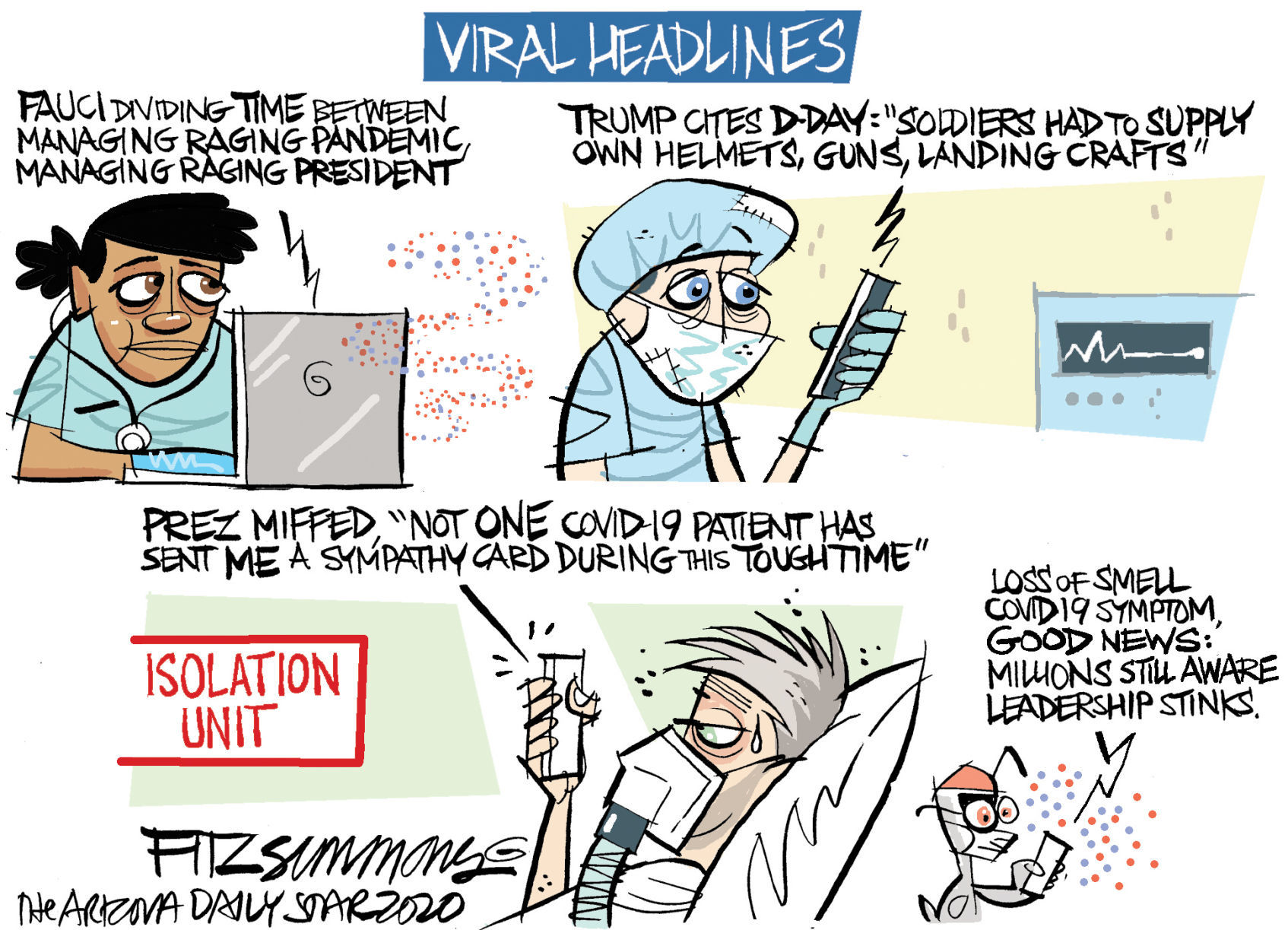 Daily Fitz Cartoon: Viral headlines